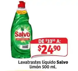 Soriana Mercado Salvo lavatrastes líquido limón oferta