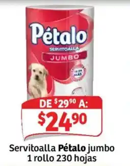 Soriana Mercado Pétalo servitoalla jumbo oferta