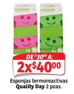 Soriana Mercado Quality day esponjas termoreactivas oferta
