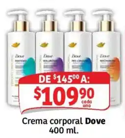 Soriana Mercado Crema corporal Dove oferta