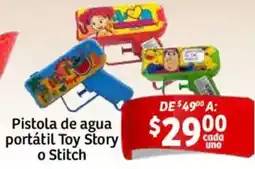 Soriana Mercado Pistola de agua portátil Toy Story o Stitch oferta