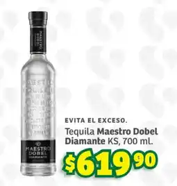 Soriana Súper Tequila Maestro Dobel Diamante KS oferta