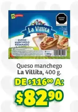 Soriana Súper La Villita queso manchego rebanado oferta