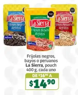 Soriana Súper La Sierra frijoles negros bayos o peruanos oferta