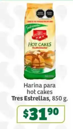Soriana Súper Tres Estrellas harina para hot cakes oferta