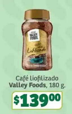 Soriana Súper Valley Foods Café liofilizado oferta