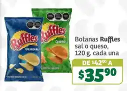 Soriana Súper Botanas Ruffles sal o queso oferta
