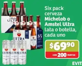 Soriana Súper Michelob o Amstel Ultra oferta