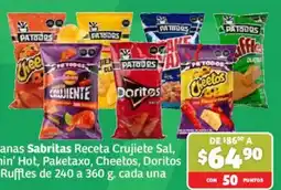 Soriana Súper Patodos Sabritas Receta Crujiente Sal, Min' Hot, Paketaxo, Cheetos, Doritos, Ruffles oferta