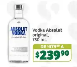 Soriana Súper Absolut Vodka original oferta