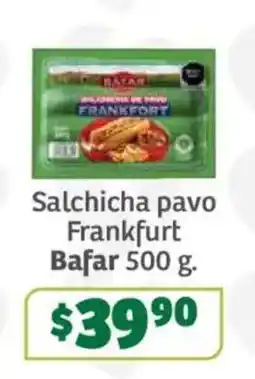 Soriana Súper Bafar salchicha pavo frankfurt oferta