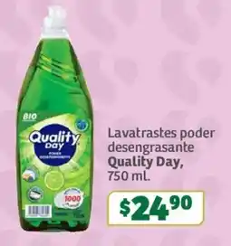 Soriana Súper Quality Day lavatrastes poder desengrasante oferta