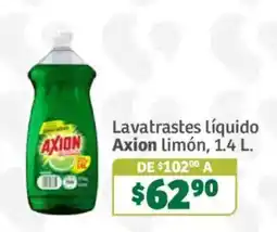 Soriana Súper Axion lavatrastes líquido limón oferta