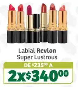 Soriana Súper Revlon labial super lustrous oferta