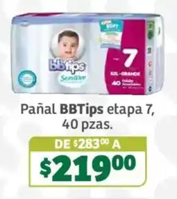 Soriana Súper BBTips Pañal etapa 7 oferta