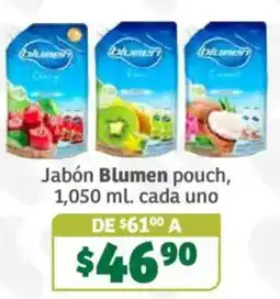 Soriana Súper Jabón Blumen pouch oferta