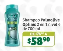 Soriana Súper Palmolive Shampoo Optims 2 en 1 nivel 4 oferta