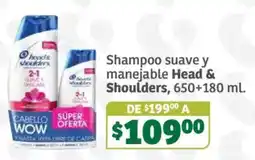Soriana Súper Head & Shoulders Shampoo suave y manejable oferta