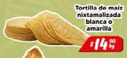 El Florido Tortilla de maiz nixtamalizada blanca o amarilla oferta