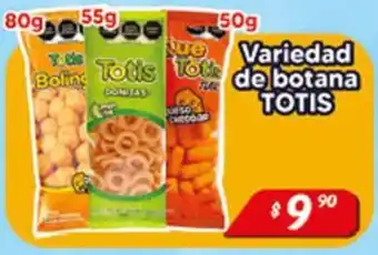 El Florido Totis variedad de botana oferta