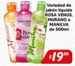 El Florido Manilva jabón líquido ROSA VENUS, MURANO o MANILVA oferta