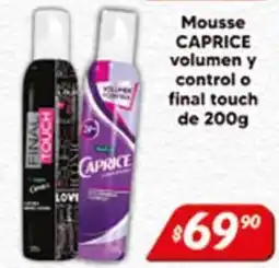 El Florido Caprice mousse volumen y control o final touch oferta