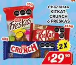 El Florido KitKat, Crunch o Freskas oferta