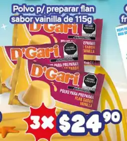 El Florido D'Gari polvo p/ preparar flan sabor vainilla oferta
