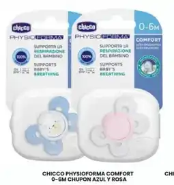 Farmapronto Chicco physioforma comfort 0-6m chupon azul y rosa oferta