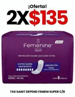 Farmapronto Tas sanit depend femeni super c/8 oferta