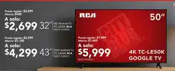 City Club Rca tv 50" oferta