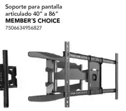 City Club Member's choice soporte para pantalla articulado 40" a 86" oferta