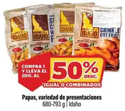 Smart & Final Idaho Papas, variedad de presentaciones oferta