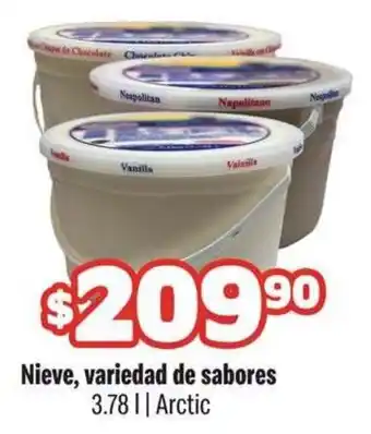 Smart & Final Nieve, variedad de sabores oferta