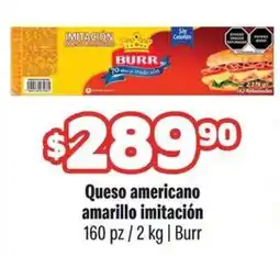 Smart & Final Burr Queso americano amarillo imitación oferta