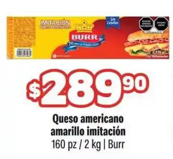 Smart & Final Burr Queso americano amarillo imitación oferta