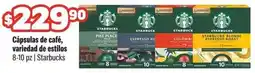Smart & Final starbucks cápsulas de café, variedad de estilos oferta