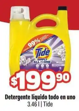Smart & Final Tide Detergente liquido todo en uno oferta