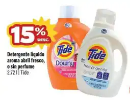 Smart & Final Tide Detergente liquido aroma abril fresco, o sin perfume oferta
