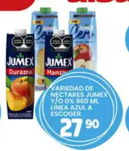 Alsuper Jumex nectares y/o 0% 960 ml linea azul a escoger oferta