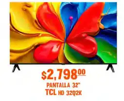 La Comer Tcl pantalla 32" hd 32q2k oferta
