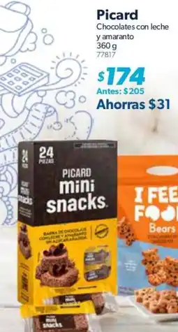 Sam's Club Picard chocolates con leche y amaranto oferta