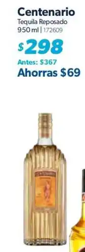 Sam's Club Centenario tequila reposado oferta