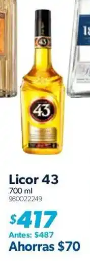 Sam's Club Licor 43 oferta