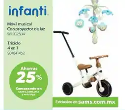 Sam's Club Infanti móvil musical con proyector de luz oferta