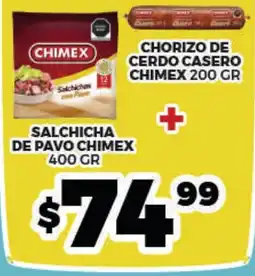 Merco Chimex salchicha de pavo oferta
