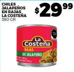 Merco La Costeña chiles jalapeños en rajas oferta