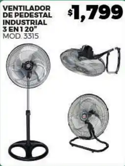 Merco ventilador de pedestal industrial 3 en 1 oferta