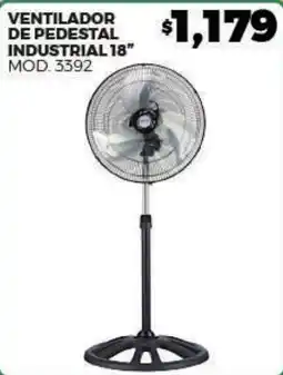 Merco ventilador de pedestal industrial 18" oferta