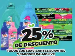 Merco suavizantes suavitel y jabones palmolive oferta